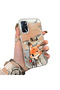 Oppo A54S Compatible Cartoon Fox Nick Patterned Case Acrylic Hard Back Silicon Edge