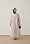 Women's Patterned High Collar Dress Blue