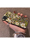 Oppo A15/A15S Compatible Aesthetic Floral-Leopard Pattern Case Acrylic Hard Back Silicone Edge - 3