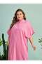 Rochie maxi, roz - 1XL - 3