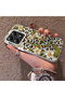 Xiaomi Mi 14t Compatible Aesthetic Floral-Leopard Pattern Case Acrylic Hard Back Silicone Edge - 3