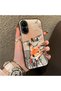 Realme C67 4g Compatible Cartoon Fox Nick Patterned Case Acrylic Hard Back Silicon Edge - 2