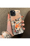 حافظة متوافقة مع هاتف iPhone 11 Pro بنمط رسوم متحركة على شكل ثعلب نيك، مصنوعة من الأكريليك الصلب وحافة من السيليكون - 2