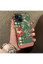 iPhone 15 Compatible Acrylic Hard Back Panel with Silicone Edges Vegetable Flower Pattern Phone Case - 3