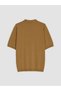 Ozmarka New Season Yellow Polo Collar Men's Knitwear Sweater - 2
