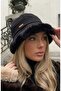 Teddy Luxe – Women's Plush Detailed Suede Look Winter Hat - 3