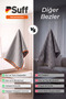 Wandelröschen Microfiber Surface Cleaning Cloth Anti-Water Stain Shower Cabin Glass Cleaning Cloth 40X40 cm Orange - 5