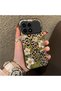 Xiaomi Redmi K90 5g Compatible Aesthetic Floral-Leopard Pattern Case Acrylic Hard Back Silicone Edge - 2