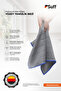 Wandelröschen Microfiber Non-Marking Window and Bathroom Mirror Cleaning Cloth 40X40 cm Dark Blue - 3