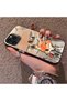 iPhone 11 Pro Max Compatible Cartoon Fox Nick Pattern Case Acrylic Hard Back Silicon Edge - 3