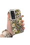 Vivo Y31/Y21D Compatible Aesthetic Flower-Leopard Pattern Case Acrylic Hard Back Silicone Edge