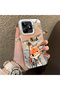 Realme C51/C53 Compatible Cartoon Fox Nick Patterned Case Acrylic Hard Back Silicon Edge - 2