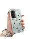 Samsung Galaxy S25 Fe Compatible Edge Striped Black Star Pattern Protective Case Acrylic Hard Back Silicone Edge