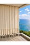 Cream Fluffy Balcony Curtain with Enxboy Option and Laces - 3