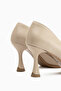 Daria Beige Buckle Women's Heeled Shoes - 4