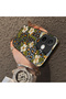 Oppo A5 Pro 4G/5G Compatible Aesthetic Floral-Leopard Pattern Case Acrylic Hard Back Silicon Edge - 4