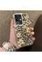 Vivo Y29 4g(V2434) Compatible Aesthetic Flower-Leopard Pattern Case Acrylic Hard Back Silicone Edge - 2
