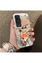 Vivo Y31/Y21D Compatible Cartoon Fox Nick Patterned Case Acrylic Hard Back Silicon Edges - 2