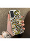 Samsung Galaxy M34 Compatible Aesthetic Floral-Leopard Pattern Case Acrylic Hard Back Silicone Edge - 2