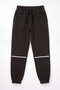 Boy's 3 Threaded Collar Vest, Striped Sweatpants, Long Sleeve Single Jersey 3-Piece Set - 3