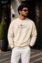 Men's Risk Printed Crew Neck Casual Regular Fit Sweatshirt