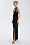 Sequin Detailed Scuba Crepe Palazzo Jumpsuit - 2