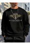 Unisex Men's Printed Crew Neck Comfortable Fit Regular Cut Sweatshirt