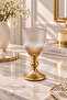 6-Piece Glass Platinum Plated Coffee Water Glass Goblet Mug 75ml - 2
