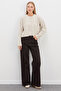 Buttoned Knitwear Cardigan with Side Slits - 5