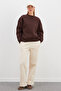 3 Yarn Basic Crew Neck Oversize Sweatshirt - 3
