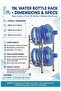 Heavy Duty Bucket Storage Rack EU-364363 1PCS – Two Layer Water Bottle Organizer Stand, Space Saving Storage Solution for Large Drinking Water Containers, Home, Kitchen, Office and Commercial Use - 3