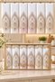 Pearl Laced Embroidered Gift Dowry Box for Bride and Groom, Boxed 100% Cotton Kitchen Towel Set, Tulip Model 30×50 Size, 6 Pieces - 2