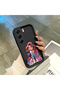 Tecno Camon 40(Cm5) Compatible Black Silicone Case Cute Cartoon Girl Pattern Camera Protection Shock Absorption Protective Case