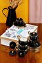 6-Piece Pumpkin Cup Set – Decorative Turkish Coffee Cup Set - 2