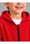Unisex Children's Red 100% Cotton Cardigan 3-Yarn Non-Wefted Fabric (4-Season) - 3