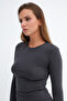 Crew Neck Basic Blouse B1496-Dk2 - 4