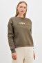 3 Thread Teddy Bear Embroidered Oversize Sweatshirt with Stopper - 3