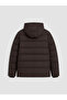 Ozmarka New Season Brown Regular Fit Hooded Men's Puffer Jacket - 6