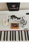Coffee Retro Cassette Design Acetate Luxury Clasp Hairpin 8cm - Gift for Music Teacher Musician Hair Clip - 5
