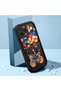 iPhone 16 Pro Max Compatible Black Silicone Bicycle Girl Balloon Pattern Shock-Absorbing Protective Case with Camera Protection - 2