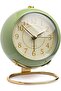 Alarm Clock, Small Desk Clock for Table, Non Ticking Retro Analog Silent Alarm Clock, Batter