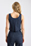 Milano Knitted Vest with Pointed Hem - 5