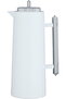Lean Thermos, 1 Liter, Glass Inner Liner, Press-button, Transparent Handle - White - 2