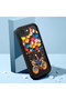 iPhone 16E Compatible Black Silicone Bicycle Girl Balloon Pattern Shock-Absorbing Protective Case with Camera Protection - 2