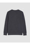 Özmarka New Season Indigo Crew Neck Men's Thick Sweatshirt - 6
