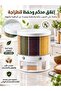 Cereal & Grain Dispenser, 360° Rotating, 6 Compartments, 10 kg Large Capacity, Airtight Moisture-Resistant Rice Storage Container, White - 5