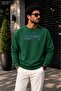Men's Stay Strong Never Give up Motto Crew Neck Casual Regular Fit Sweatshirt