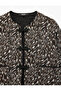Crew Neck Long Sleeve Double Pocket Ornamental Buttoned Patterned Quilted Jacket - 3