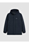 Ozmarka New Season Navy Blue Regular Fit Hooded Men's Puffer Jacket - 4