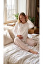 Adjustable Waist Maternity Pajama Set with Hidden Nursing Feature Maternity Clothing - 2